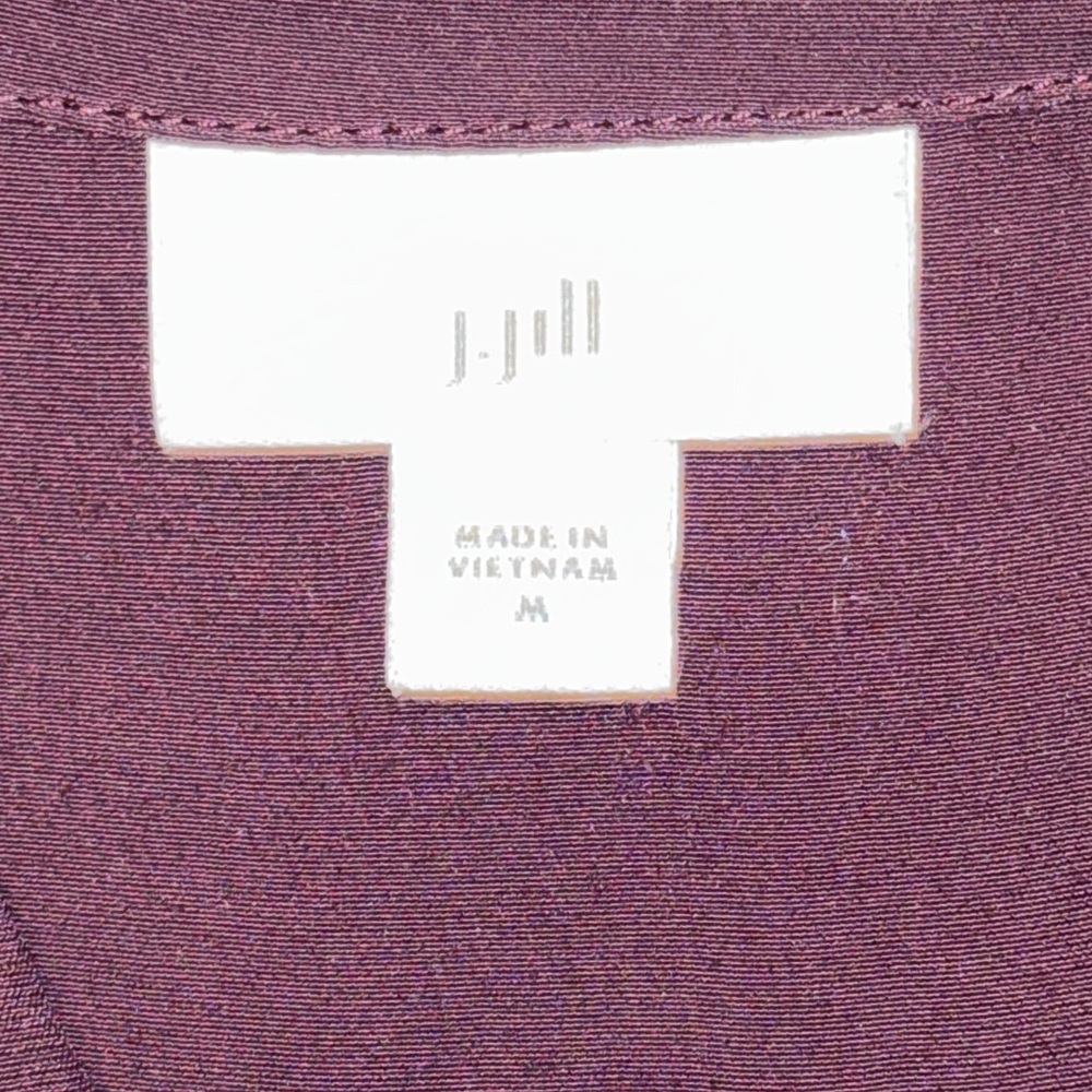 J. Jill Women's Burgundy Tunic Top - Picture 5 of 7